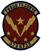 Air Force 379th Expeditionary Force Support Squadron Spice Brown OCP Scorpion Shoulder Patch With Velcro
